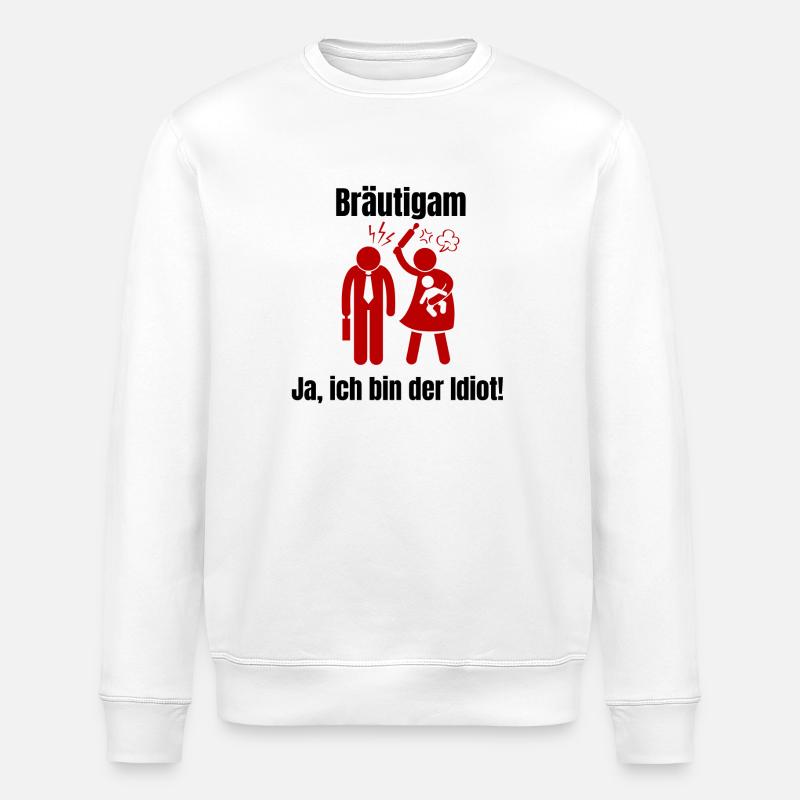 Bräutigam - Stanley/Stella Unisex Bio-Sweatshirt ROLLER - Weiß
