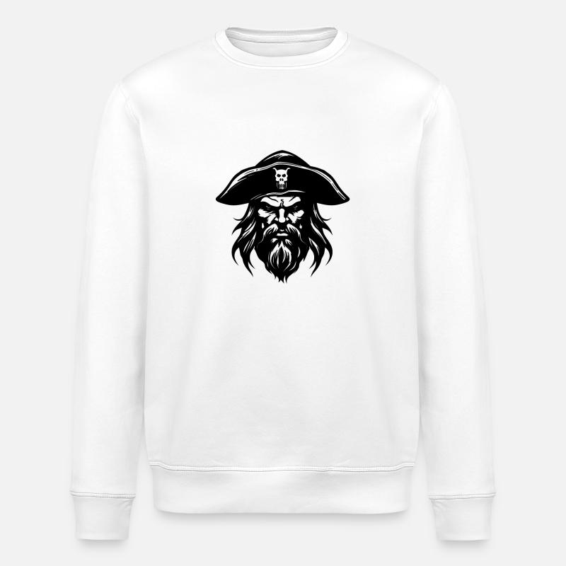 Pirat - Stanley/Stella Unisex Bio-Sweatshirt ROLLER - Weiß