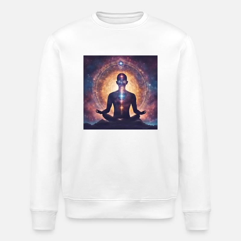 Astrologie de l’espace Spiritualité - Sweat bio ROLLER Stanley/Stella Unisexe - blanc