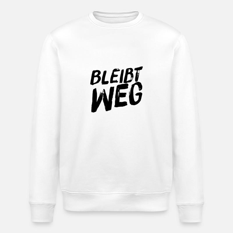 bitte Abstand halten - Stanley/Stella Unisex Bio-Sweatshirt ROLLER - Weiß