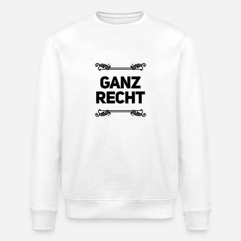 da stimme ich zu - Stanley/Stella Unisex Bio-Sweatshirt ROLLER - Weiß