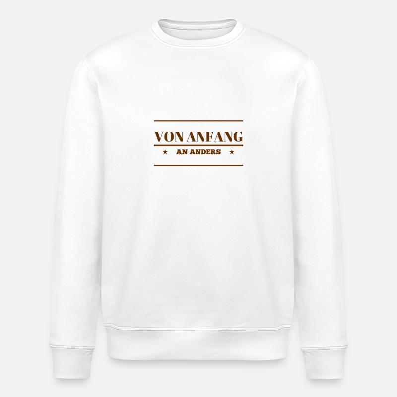 ich bin wunderbar - Stanley/Stella Unisex Bio-Sweatshirt ROLLER - Weiß