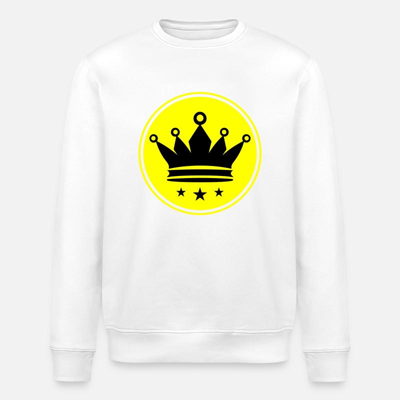 Krone Icon Symbol - Stanley/Stella Unisex Bio-Sweatshirt ROLLER - Weiß