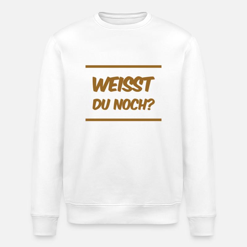 erinnerst du dich daran? - Stanley/Stella Unisex Bio-Sweatshirt ROLLER - Weiß
