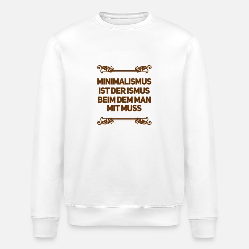 Minimalismus ist wunderbar - Stanley/Stella Unisex Bio-Sweatshirt ROLLER - Weiß