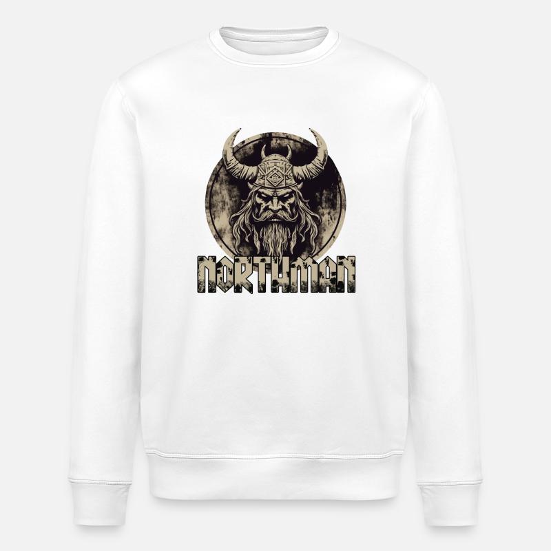 Wikinger - Northman - Stanley/Stella Unisex Bio-Sweatshirt ROLLER - Weiß