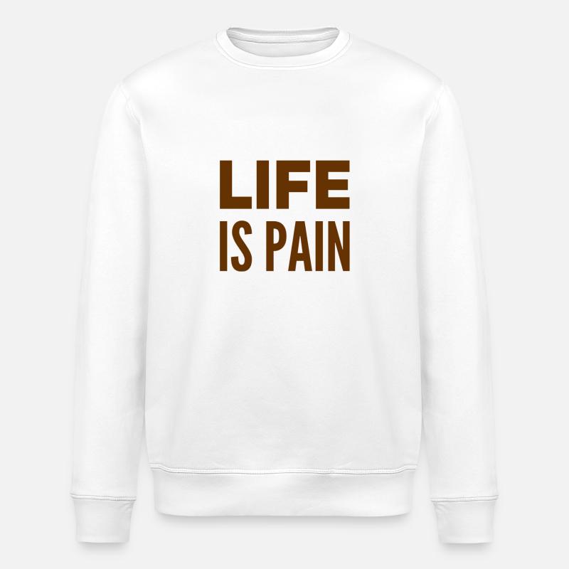 die Qual des Lebens - Stanley/Stella Unisex Bio-Sweatshirt ROLLER - Weiß
