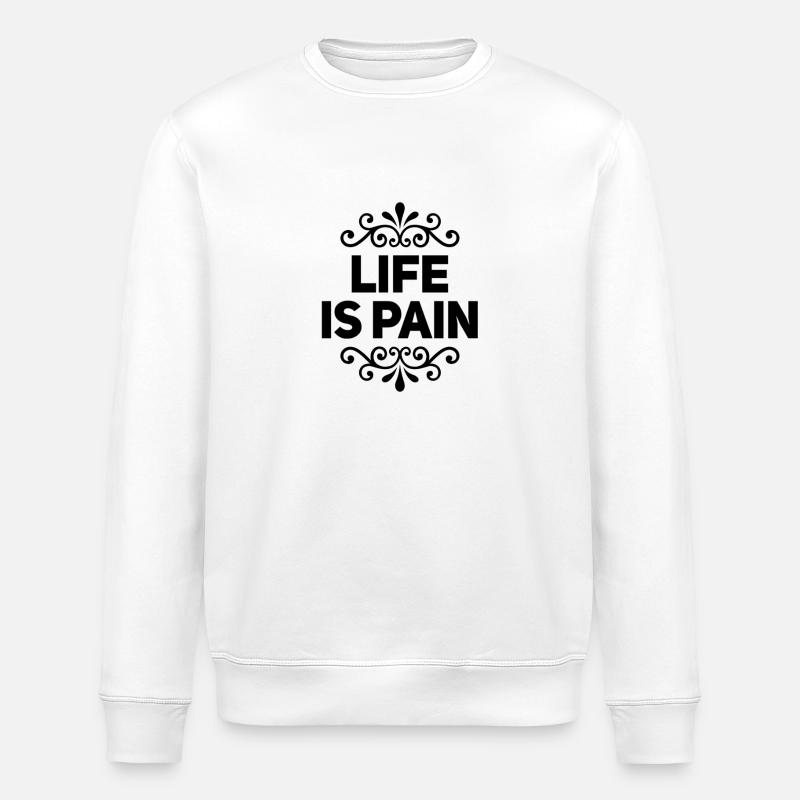 hartes Leben - Stanley/Stella Unisex Bio-Sweatshirt ROLLER - Weiß