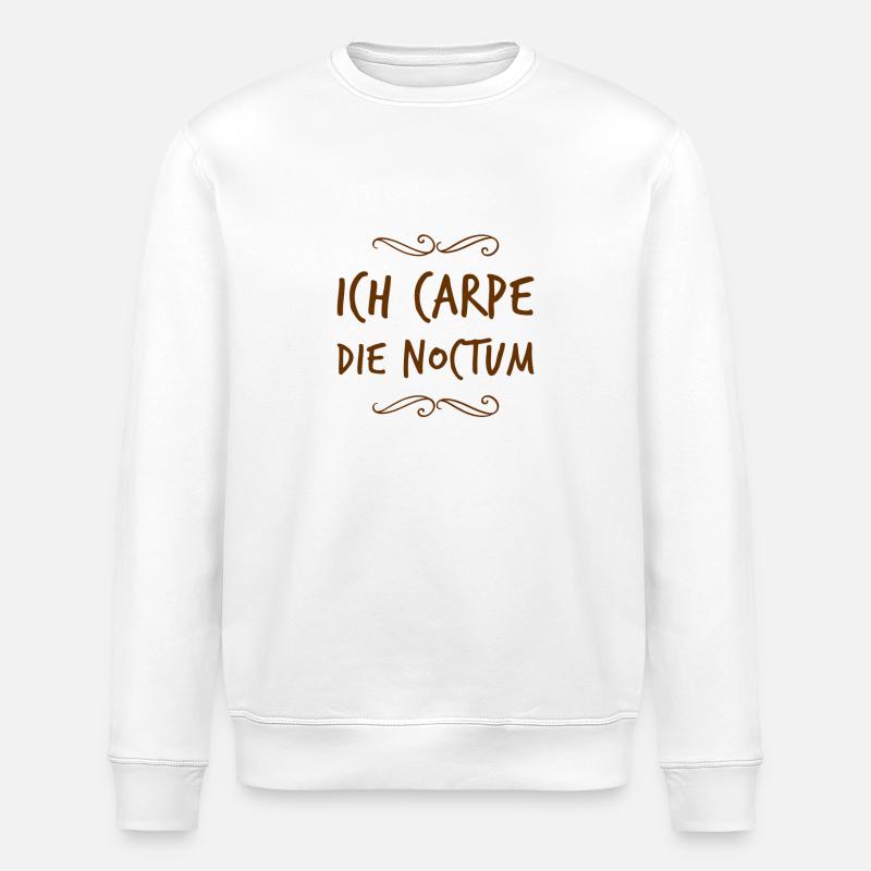 ich bin eine Nachteule - Stanley/Stella Unisex Bio-Sweatshirt ROLLER - Weiß