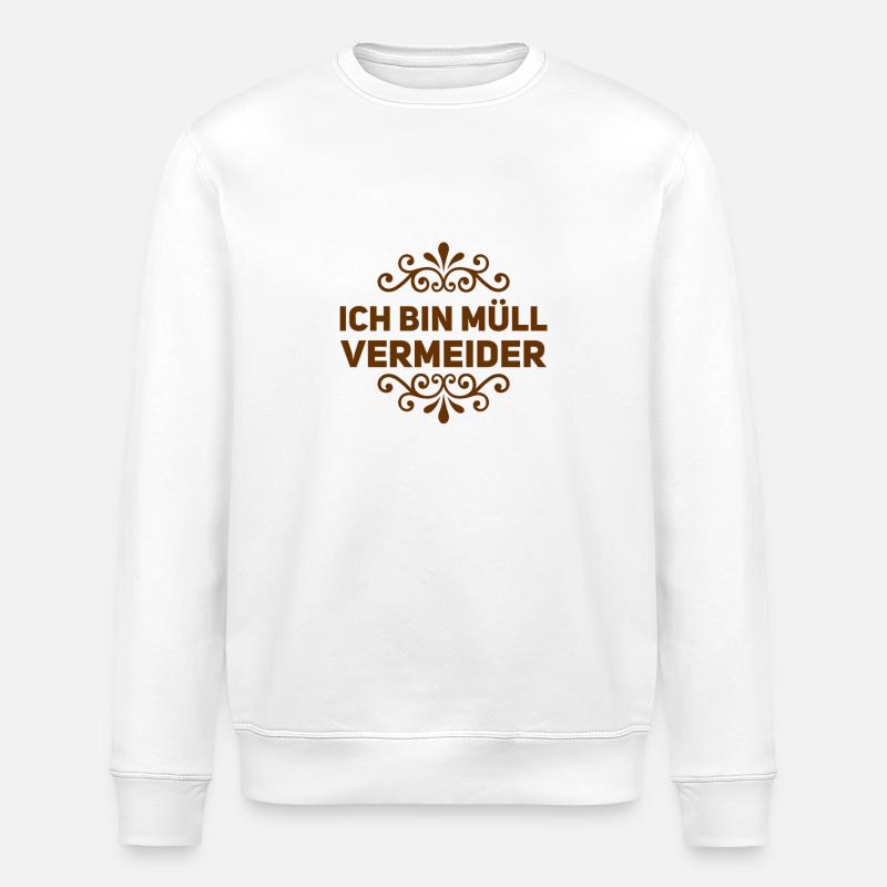 ich bin Müllvermeider - Stanley/Stella Unisex Bio-Sweatshirt ROLLER - Weiß