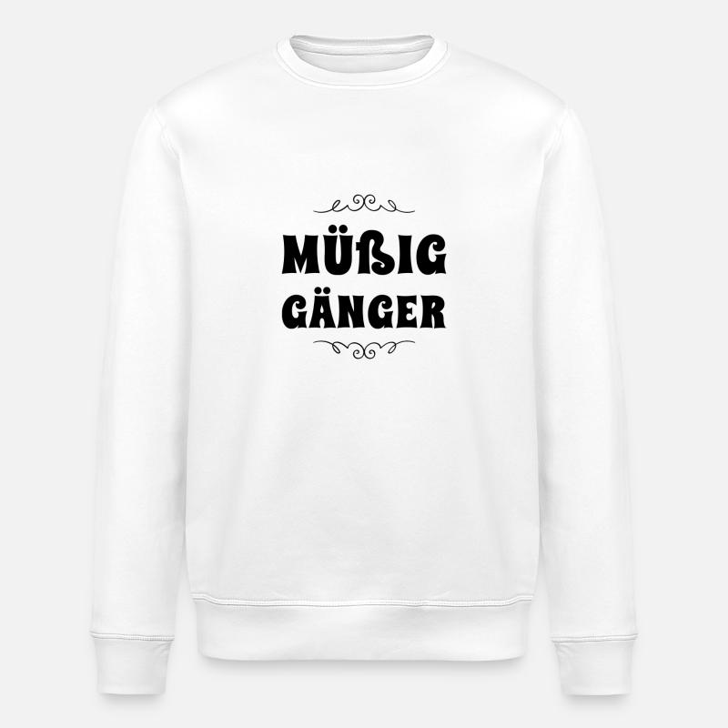 Müßiggang geht immer - Stanley/Stella Unisex Bio-Sweatshirt ROLLER - Weiß
