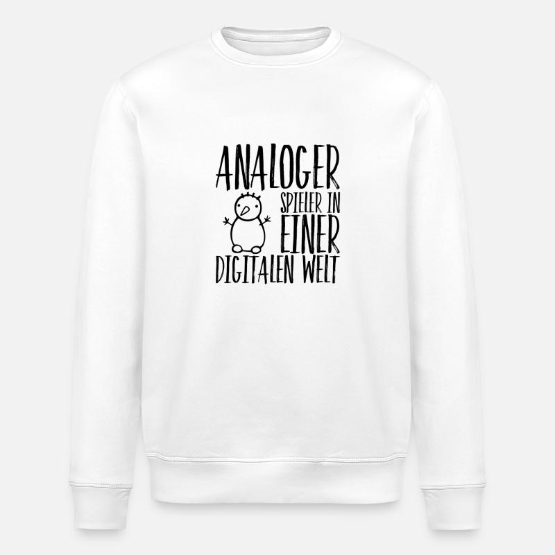 analog ist super - Stanley/Stella Unisex Bio-Sweatshirt ROLLER - Weiß