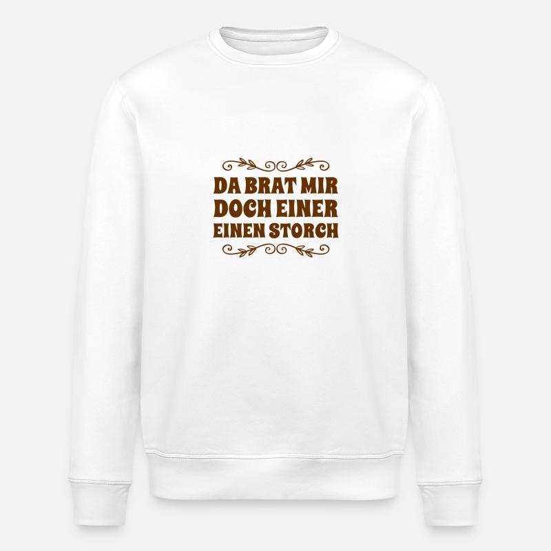 Who would have thought - Stanley/Stella ROLLER Unisex Organic Sweatshirt - white