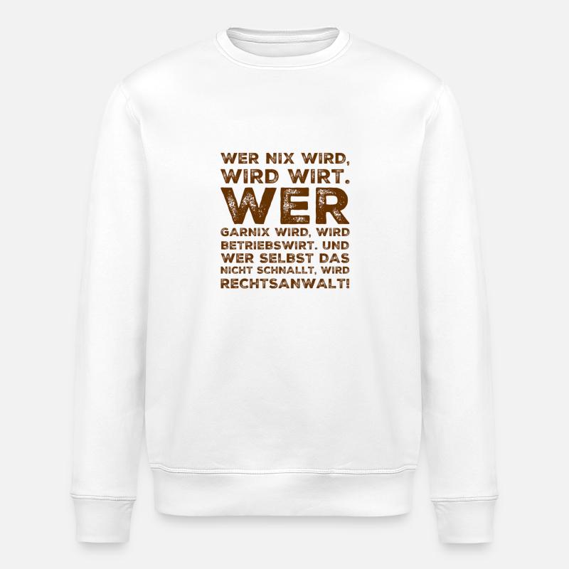 wer garnix wird - Stanley/Stella Unisex Bio-Sweatshirt ROLLER - Weiß
