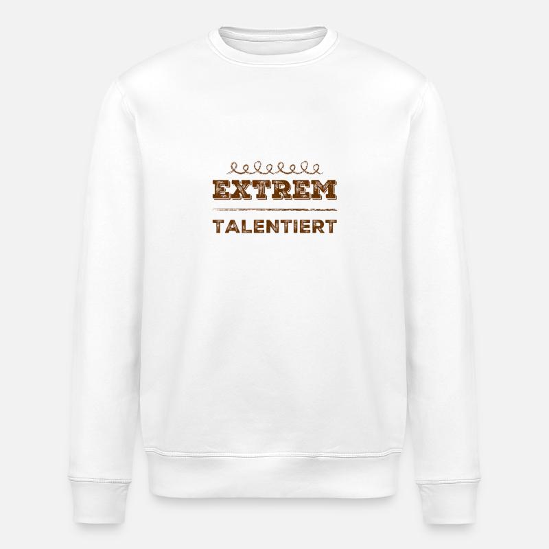 ich bin talentiert - Stanley/Stella Unisex Bio-Sweatshirt ROLLER - Weiß