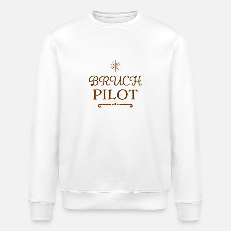 ich liebe Bruchpiloten - Stanley/Stella Unisex Bio-Sweatshirt ROLLER - Weiß