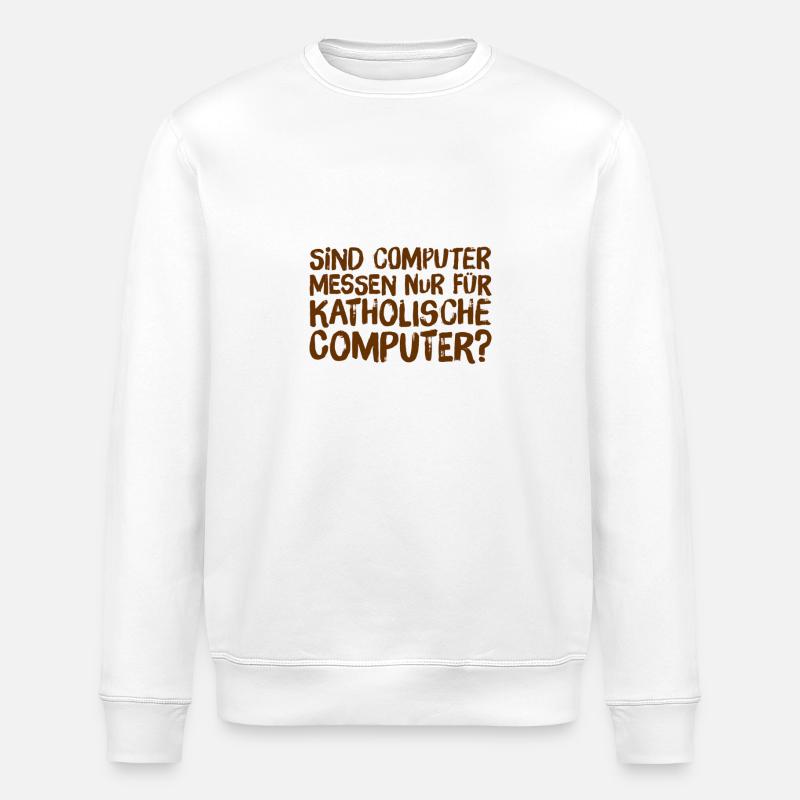 katholische Computer - Stanley/Stella Unisex Bio-Sweatshirt ROLLER - Weiß