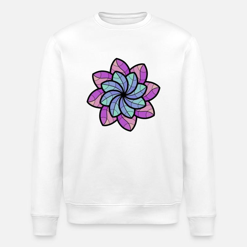Fleur - Sweat bio ROLLER Stanley/Stella Unisexe - blanc