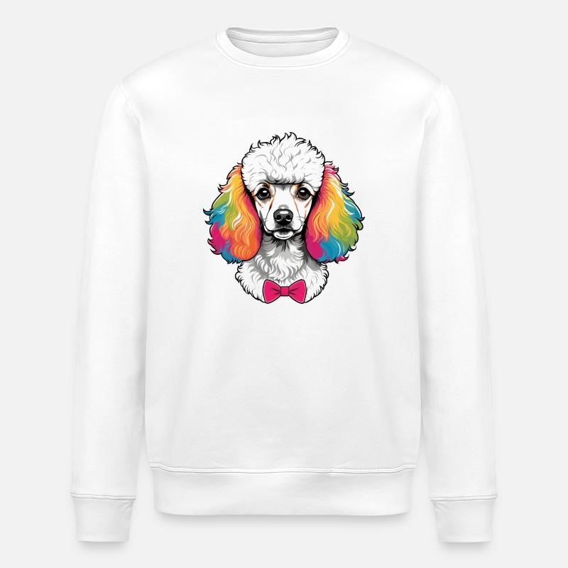 Pudel - Stanley/Stella Unisex Bio-Sweatshirt ROLLER - Weiß
