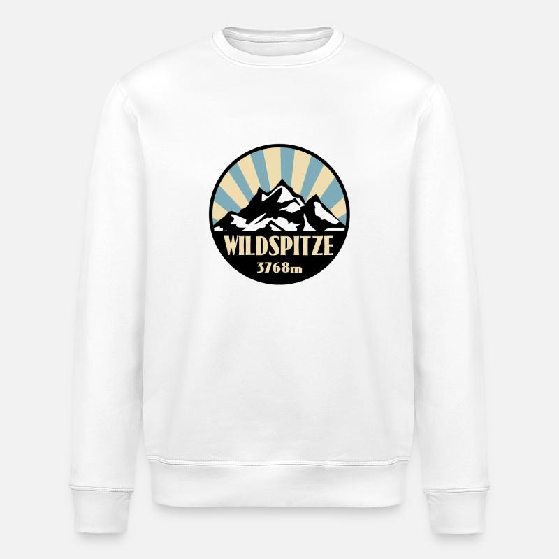 Wildspitze - Stanley/Stella Unisex Bio-Sweatshirt ROLLER - Weiß