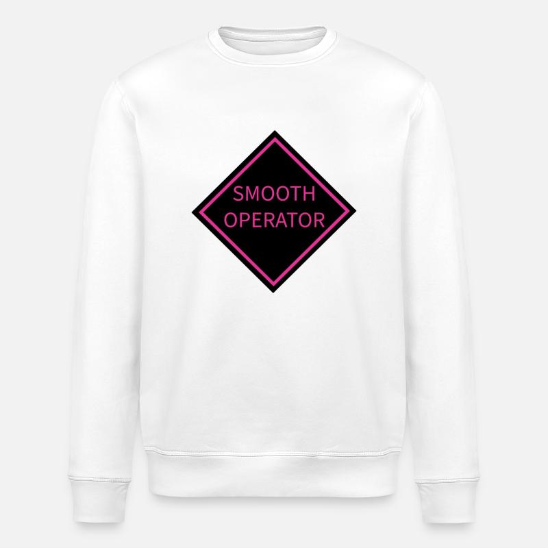 Smooth Operator Warning Sign - Stanley/Stella ROLLER Unisex Organic Sweatshirt - white