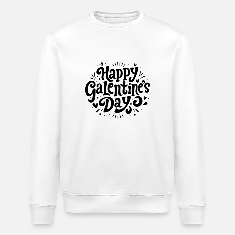 Happy Galentine's Day - Sweat bio ROLLER Stanley/Stella Unisexe - blanc