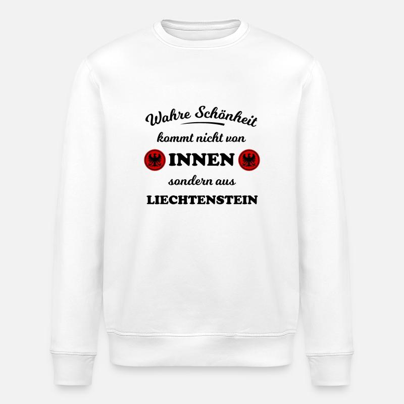 Die Heimat Liechtenstein - Stanley/Stella Unisex Bio-Sweatshirt ROLLER - Weiß