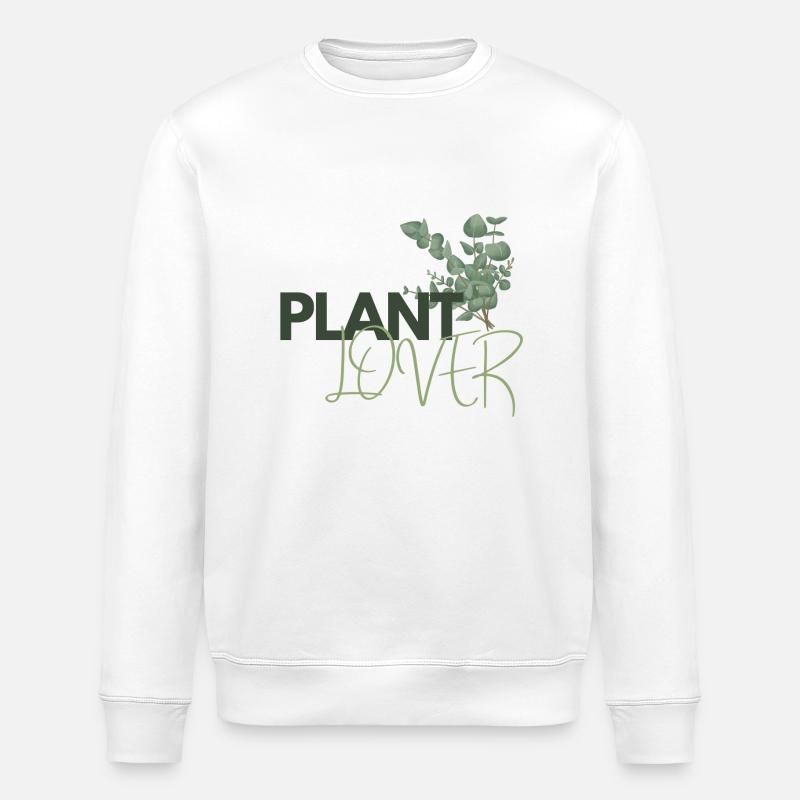 Plant Lover - Stanley/Stella Unisex Bio-Sweatshirt ROLLER - Weiß
