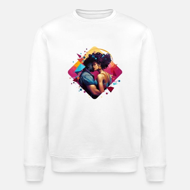 Afro-Kunst - Stanley/Stella Unisex Bio-Sweatshirt ROLLER - Weiß