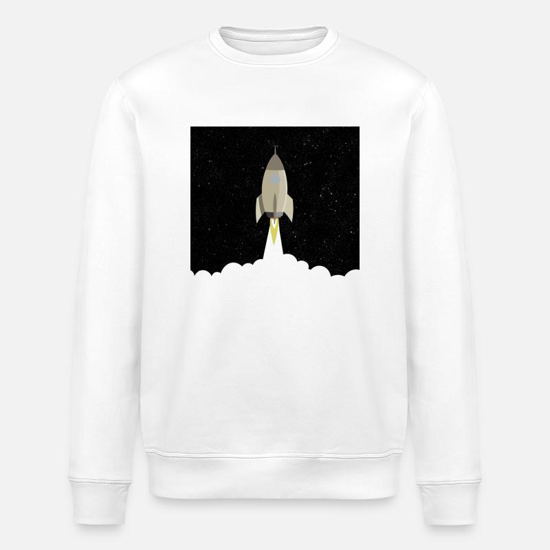 Raketenstart - Stanley/Stella Unisex Bio-Sweatshirt ROLLER - Weiß