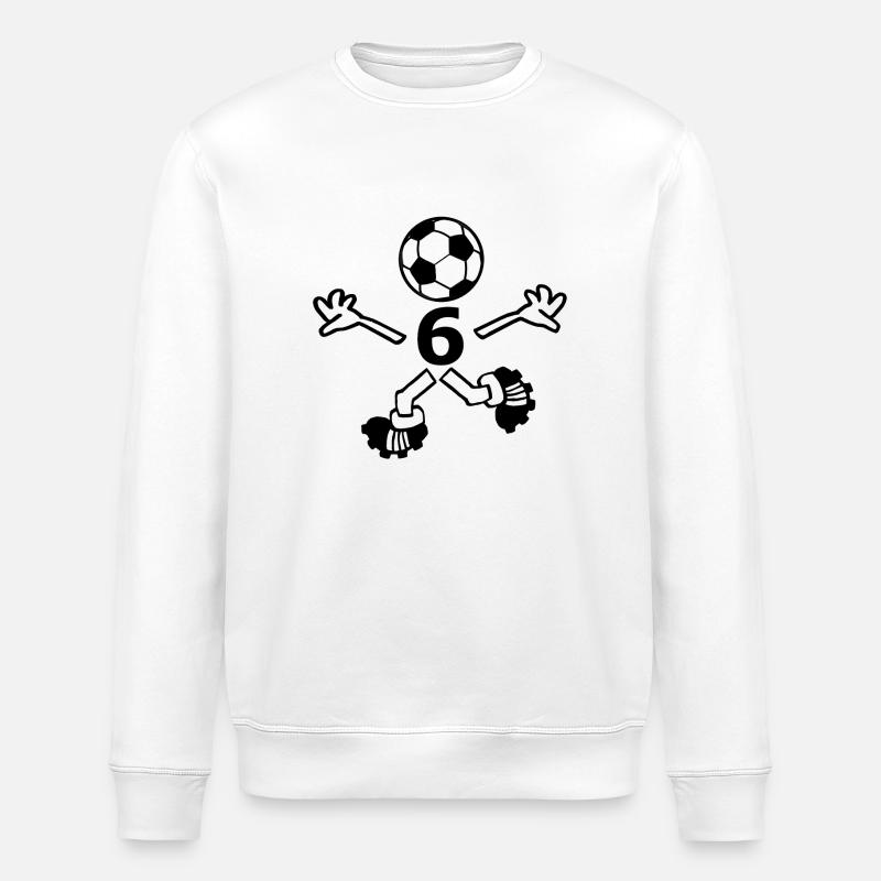 Der Spieler Nummer sechs - Stanley/Stella Unisex Bio-Sweatshirt ROLLER - Weiß