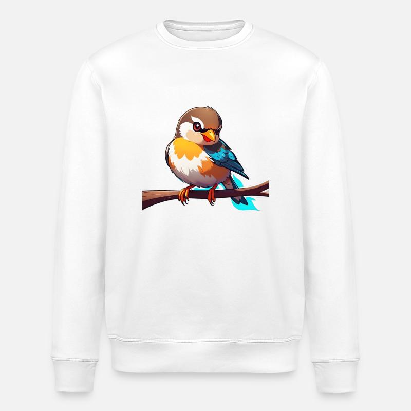 jeune moineau - Sweat bio ROLLER Stanley/Stella Unisexe - blanc