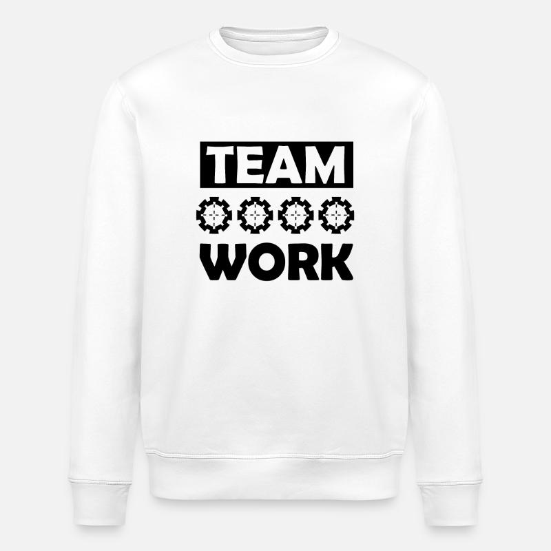 Die Team Arbeit - Stanley/Stella Unisex Bio-Sweatshirt ROLLER - Weiß