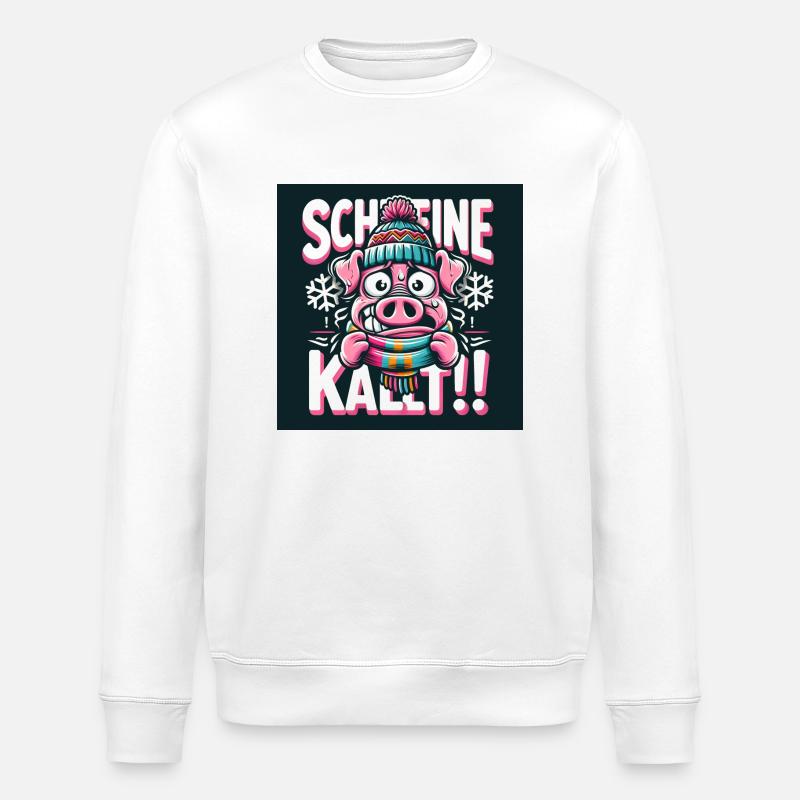 Schweinekalt! - Stanley/Stella Unisex Bio-Sweatshirt ROLLER - Weiß