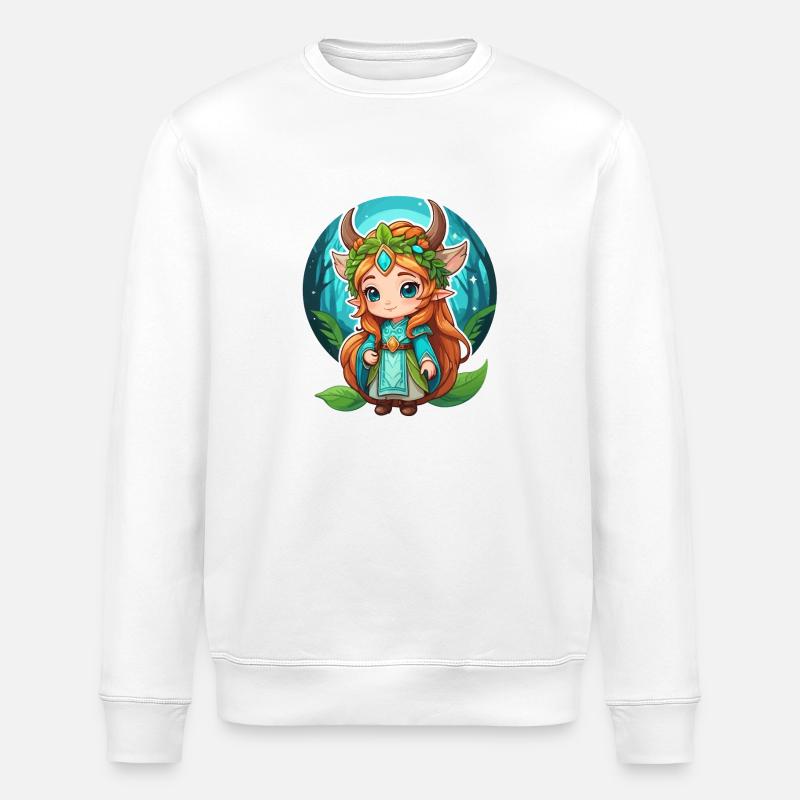 Druide Mignon Illustration - Sweat bio ROLLER Stanley/Stella Unisexe - blanc