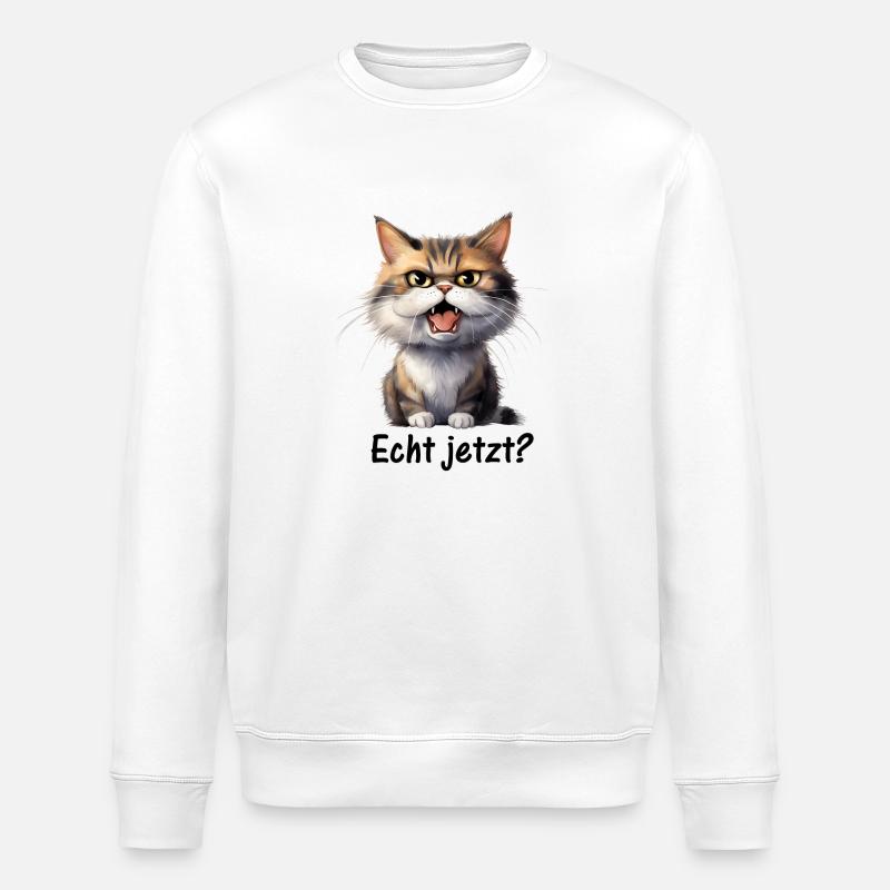 Vraiment? ♥ EmotiCatz - Sweat bio ROLLER Stanley/Stella Unisexe - blanc