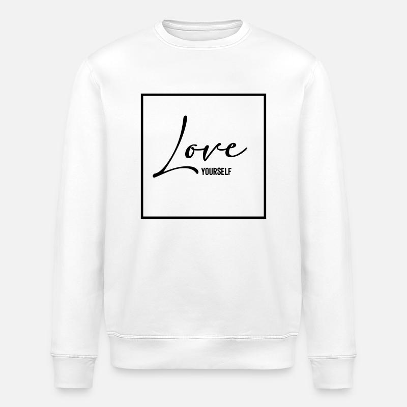 love yourself - Stanley/Stella Unisex Bio-Sweatshirt ROLLER - Weiß