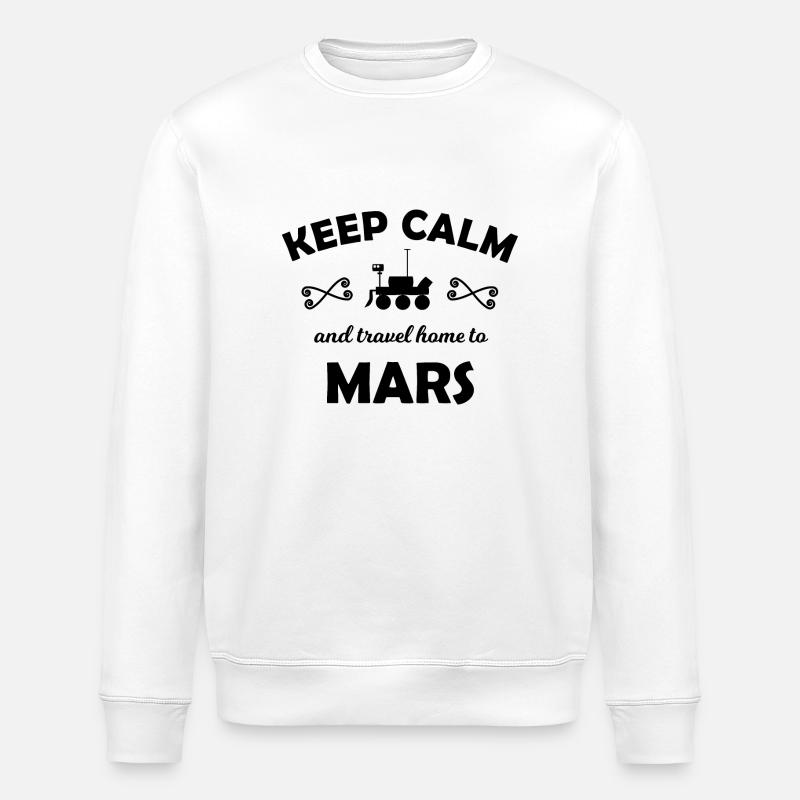 Vacances dans l’espace - Sweat bio ROLLER Stanley/Stella Unisexe - blanc