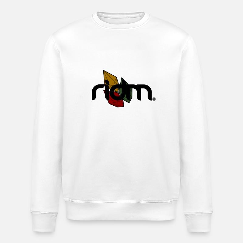 ridm crystalized rasta - Stanley/Stella Unisex Bio-Sweatshirt ROLLER - Weiß