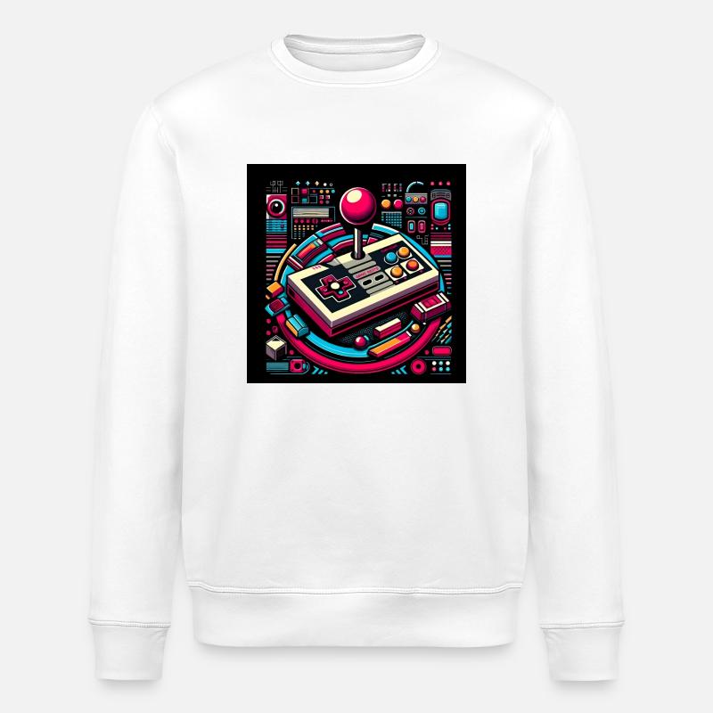 Joystick 2 - Stanley/Stella Unisex Bio-Sweatshirt ROLLER - Weiß