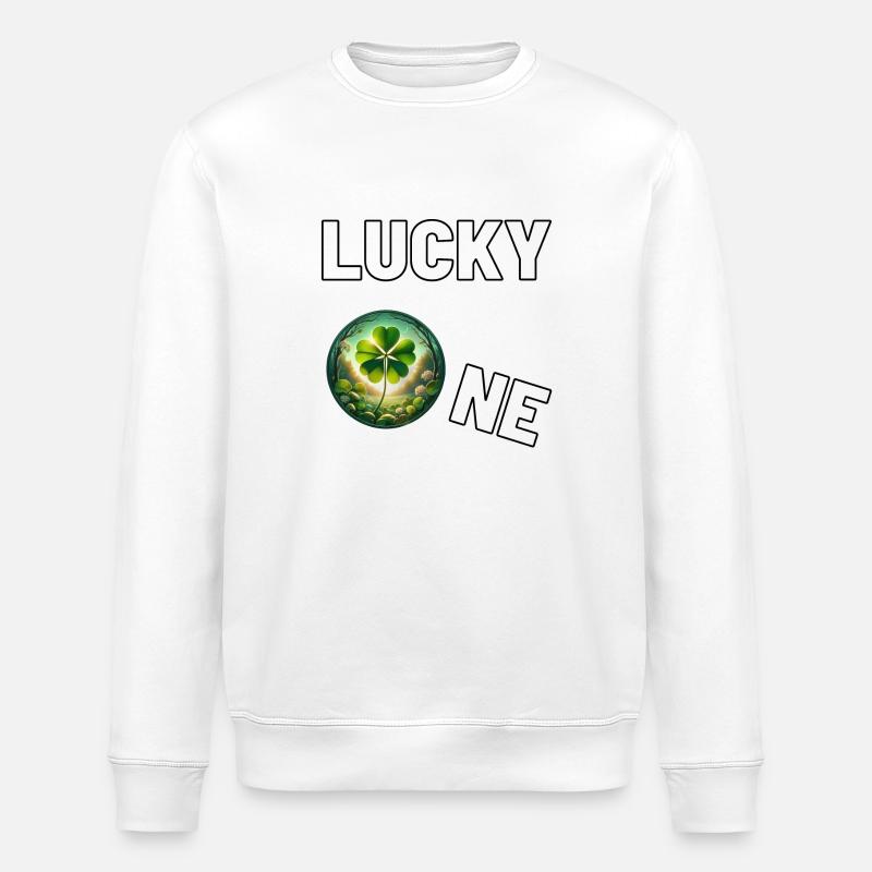 Lucky one - Stanley/Stella Unisex Bio-Sweatshirt ROLLER - Weiß