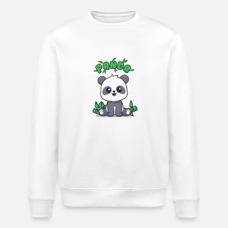 Tendances panda - Sweat bio ROLLER Stanley/Stella Unisexe - blanc