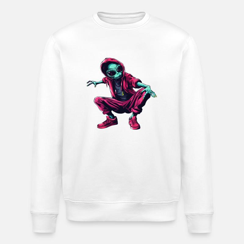 Alien Dancer - Stanley/Stella Unisex Bio-Sweatshirt ROLLER - Weiß