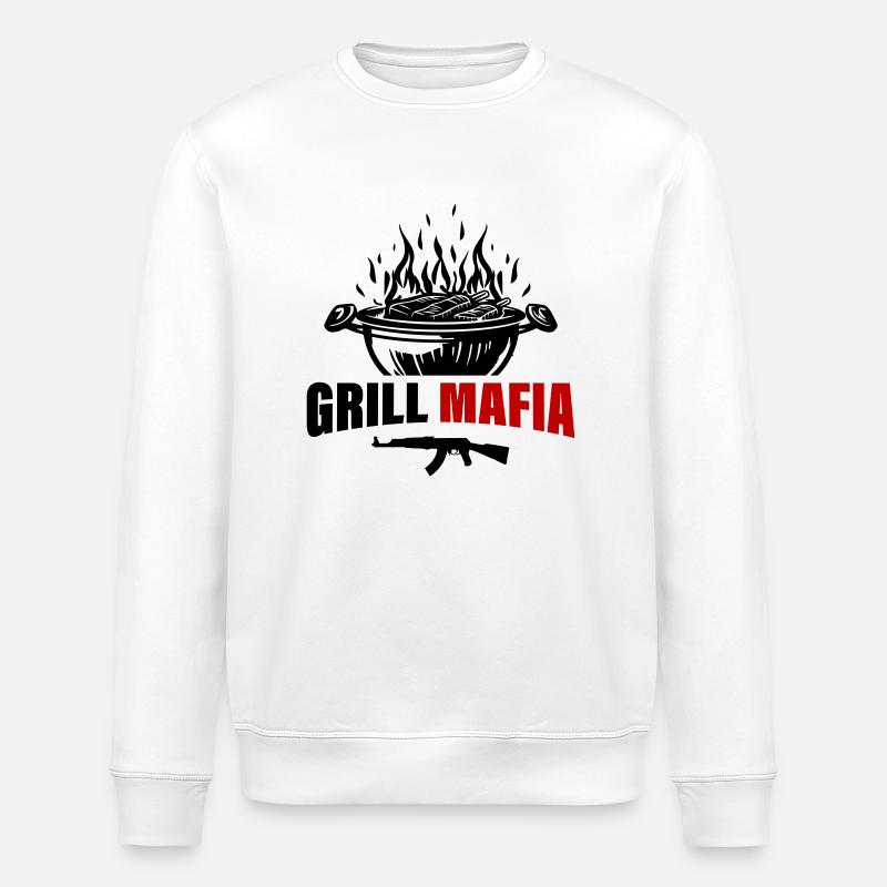 Grill Mafia - Stanley/Stella Unisex Bio-Sweatshirt ROLLER - Weiß