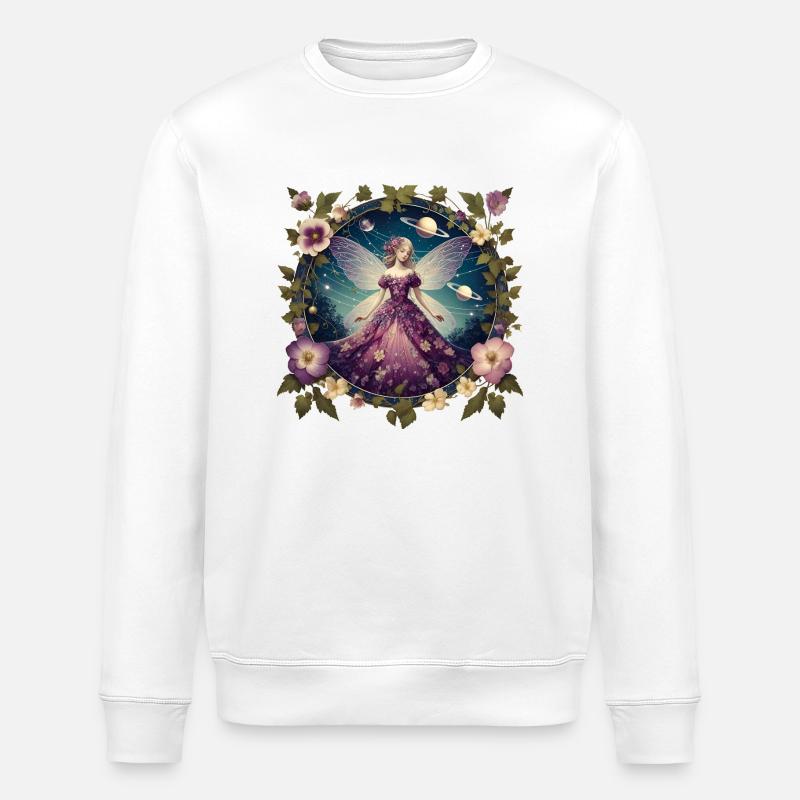 Blumenfee - Stanley/Stella Unisex Bio-Sweatshirt ROLLER - Weiß