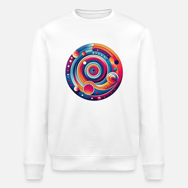 Psychedelic planet - Stanley/Stella Unisex Bio-Sweatshirt ROLLER - Weiß