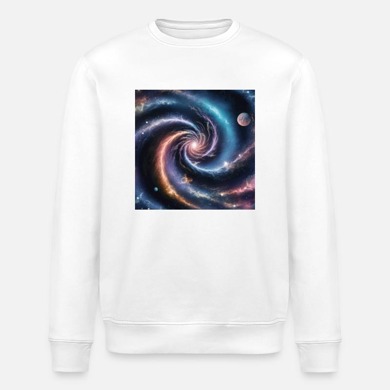 Universum 1 - Stanley/Stella Unisex Bio-Sweatshirt ROLLER - Weiß