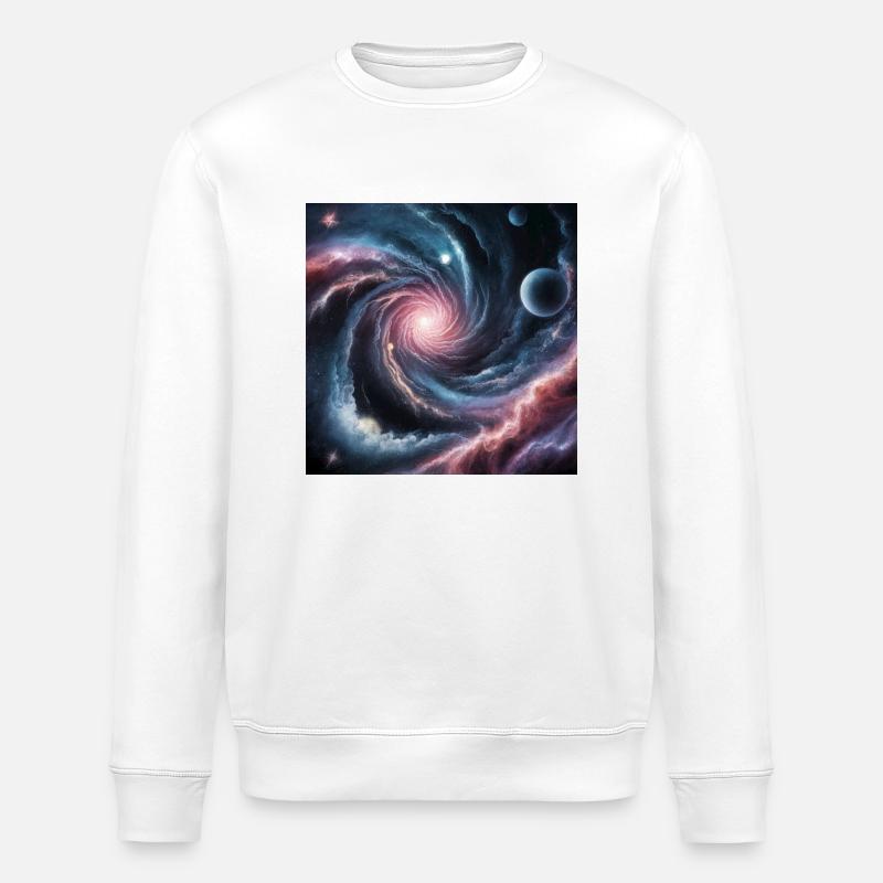 Universum 2 - Stanley/Stella Unisex Bio-Sweatshirt ROLLER - Weiß