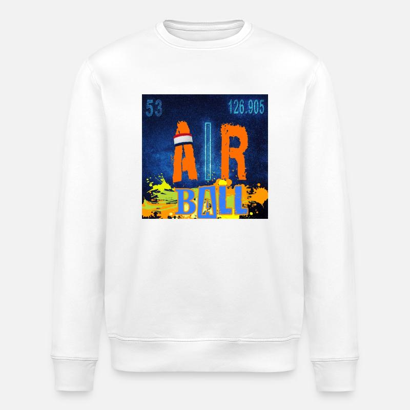 AIR BALL - Sweat bio ROLLER Stanley/Stella Unisexe - blanc