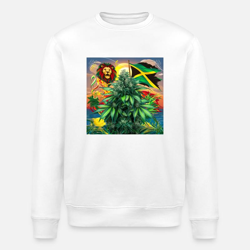 Jamaica Nr 1 - Stanley/Stella Unisex Bio-Sweatshirt ROLLER - Weiß